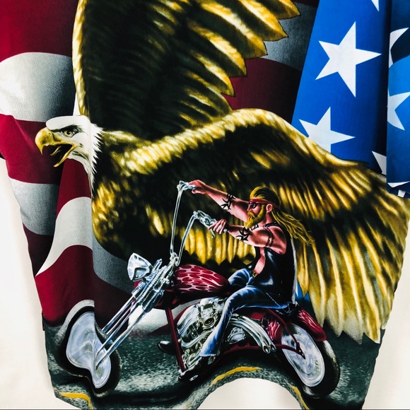 Motorcycle American Eagle Shirt Size XL festivals - Picture 2 of 7